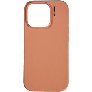 Nudient Base iPhone 16 Pro Max Siliconen Hoesje Backcover - Peach Orange