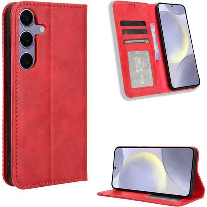 Mobigear Sensation Samsung Galaxy S25 FE Hoesje Bookcase Portemonnee - Rood