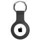 Xccess Keychain Apple AirTag Hoesje Flexibel Siliconen Sleutelhanger - Zwart