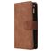 Mobigear Zipper Huawei P40 Hoesje Bookcase Portemonnee - Bruin