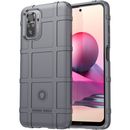 Mobigear Rugged Shield POCO M5s Hoesje Flexibel TPU Backcover Shockproof - Grijs