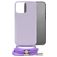 Mobilize Lanyard Gelly iPhone 13 Pro Flexibel TPU Hoesje met koord - Pastel Purple