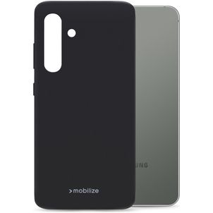 Mobilize Rubber Gelly Samsung Galaxy S24 Plus Hoesje Flexibel TPU Backcover - Matt Black