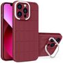 Mobigear Cube iPhone 14 Plus Hoesje Hardcase Backcover met Standaard - Rood