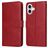 Mobigear Wallet iPhone 17 Hoesje Bookcase Portemonnee - Rood