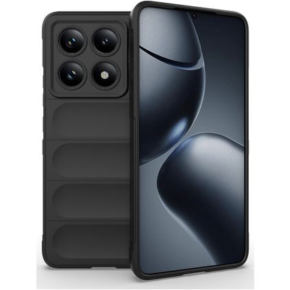 Mobigear Bumpy Xiaomi 14T Pro Hoesje Flexibel TPU Backcover - Zwart