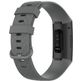 Mobigear Cross Siliconen Fitbit Charge 3 Bandje Gespsluiting - Grijs