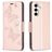 Mobigear Butterfly Samsung Galaxy S23 FE Hoesje Bookcase Portemonnee - Roségoud