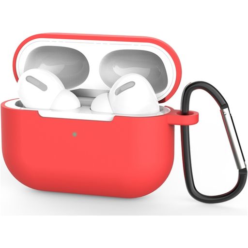 Mobigear Classic Apple AirPods Pro 1 Hoesje Flexibel Siliconen - Rood
