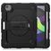 Mobigear SureGrip Xtreme iPad Air 5 (2022) Hoes Hard kunststof / Siliconen Backcover + Stylus Houder + Schouderband + Standaard - Zwart