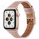 Mobigear Napoli Leren Apple Watch Bandje Gespsluiting - 49/46/45/44 mm - Roze