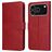 Mobigear Wallet iPhone 17 Pro Hoesje Bookcase Portemonnee - Rood