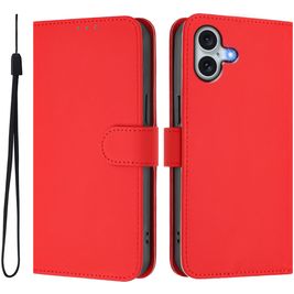 Mobigear Urban Wallet iPhone 16 Plus Hoesje Bookcase Portemonnee - Rood