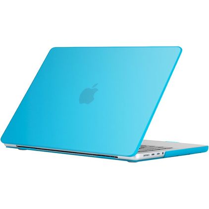 Mobigear Glossy MacBook Pro 16 Inch (2021-2026) Hoes Hardshell Laptopcover MacBook Case - Blauw - Model A2485 / A2780 / A2991 / A3186 / A3428 / A3429