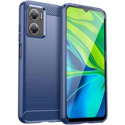 Mobigear Brushed Slim Xiaomi Redmi 10 5G Hoesje Flexibel TPU Backcover - Marineblauw