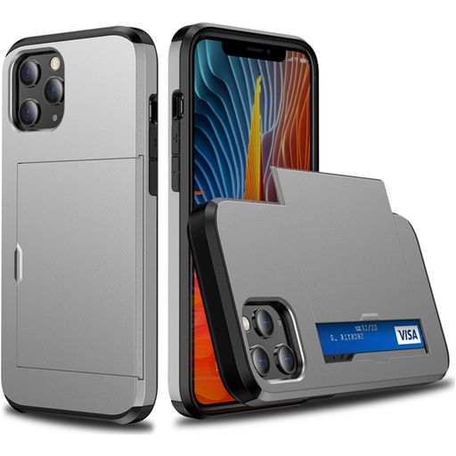 Mobigear Rugged Credit Card Case zilver Apple iPhone 12 Mini