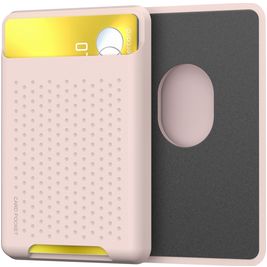 Mobigear Pocket Siliconen Pasjeshouder - 2 Pasjes - MagSafe Compatible - Roze Mobigear Pocket Siliconen Pasjeshouder - 2 Pasjes - MagSafe Compatible - Roze