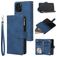 Mobigear Zipper iPhone 12 Pro Hoesje Bookcase Portemonnee - Blauw