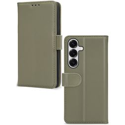 Mobilize Premium Gelly Samsung Galaxy S25 Hoesje Bookcase Portemonnee - Groen