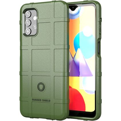 Mobigear Rugged Shield Samsung Galaxy A32 5G Hoesje Flexibel TPU Backcover Shockproof - Groen