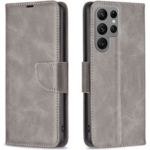 Mobigear Excellent Samsung Galaxy S25 Ultra Hoesje Bookcase Portemonnee - Grijs