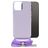 Mobilize Lanyard Gelly iPhone 14 Pro Flexibel TPU Hoesje met koord - Pastel Purple