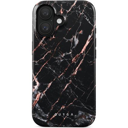 Burga Tough iPhone 16 Plus Hoesje Hardcase Backcover Shockproof - Rose Gold Marble