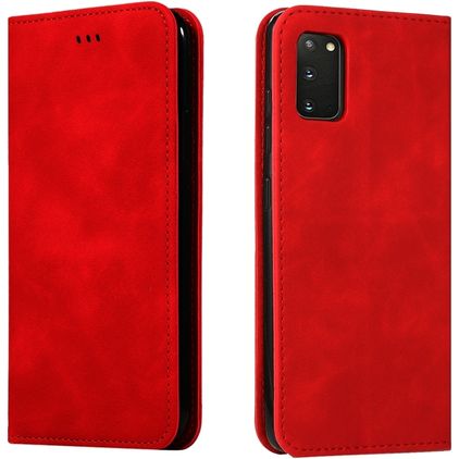 Mobigear Retro Slim Samsung Galaxy S20 Hoesje Bookcase Portemonnee - Rood