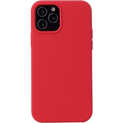 Mobigear Rubber Touch iPhone 13 Pro Siliconen Hoesje Backcover - Carmine
