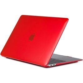 Mobigear Glossy MacBook Air 13 Inch (2018-2020) Hoes Hardshell Laptopcover MacBook Case - Rood - Model A1932 / A2179 / A2337
