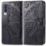 Mobigear Butterfly Samsung Galaxy A70 Hoesje Bookcase Portemonnee - Zwart