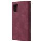 Mobigear Zipper Samsung Galaxy A71 Hoesje Bookcase Portemonnee - Rood