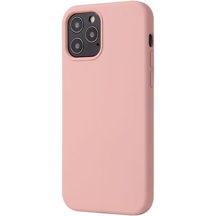 Mobigear Rubber Touch iPhone 12 Pro Siliconen Hoesje Backcover - Sakura Pink