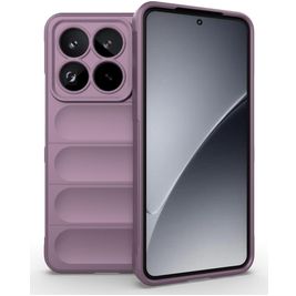 Mobigear Bumpy Xiaomi 15 Pro Hoesje Flexibel TPU Backcover - Paars