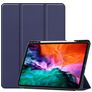 Mobigear Tri-Fold Gel iPad Pro 12.9 Inch (2021) Hoes TPU,Kunstleer Bookcase + Stylus Houder - Donkerblauw