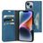 Mobiparts Classic Wallet iPhone 14 Hoesje Bookcase Portemonnee - Steel Blue