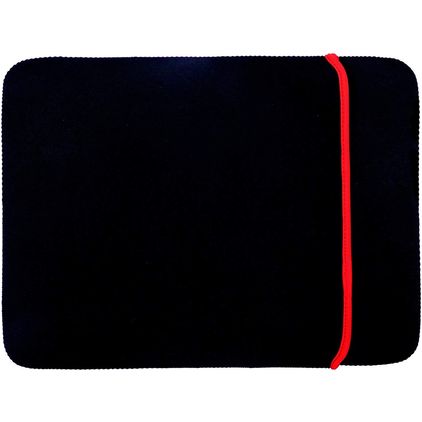 Mobigear Two Way Neopreen Laptop Sleeve 11 inch Laptop hoes - Zwart / Rood