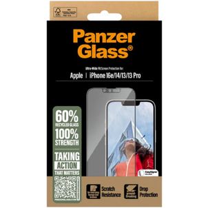 PanzerGlass Ultra-Wide Fit iPhone 16e Glazen Screenprotector - Case Friendly