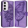 Mobigear Butterfly Samsung Galaxy S24 FE Hoesje Bookcase Portemonnee - Paars