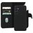 Mobiparts Samsung Galaxy A25 Hoesje Echt Leer Uitneembare 2in1 Bookcase Portemonnee - Zwart