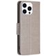 Mobigear Butterfly iPhone 16 Pro Max Hoesje Bookcase Portemonnee - Grijs