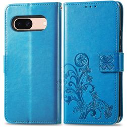 Mobigear Clover Google Pixel 8a Hoesje Bookcase Portemonnee - Blauw