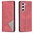Mobigear Rhombus Slim Samsung Galaxy S24 Hoesje Bookcase - Rood