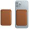 Mobigear Wallet Pasjeshouder - 3 Pasjes - MagSafe Compatible - Bruin