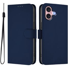 Mobigear Urban Wallet iPhone 16 Hoesje Bookcase Portemonnee - Marineblauw