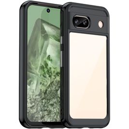 Mobigear Crystal Google Pixel 8a Hoesje Hardcase Backcover - Zwart