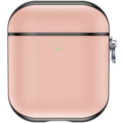 Valenta Snap Apple AirPods 1 Hoesje Echt Leer - Roze