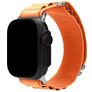 Mobilize Alpine Nylon Apple Watch Bandje Gespsluiting - 49/46/45/44 mm - Oranje