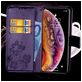 Mobigear Clover iPhone XR Hoesje Bookcase Portemonnee - Paars
