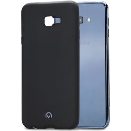 Mobilize Rubber Gelly Samsung Galaxy J4 Plus Hoesje Flexibel TPU Backcover - Matt Black